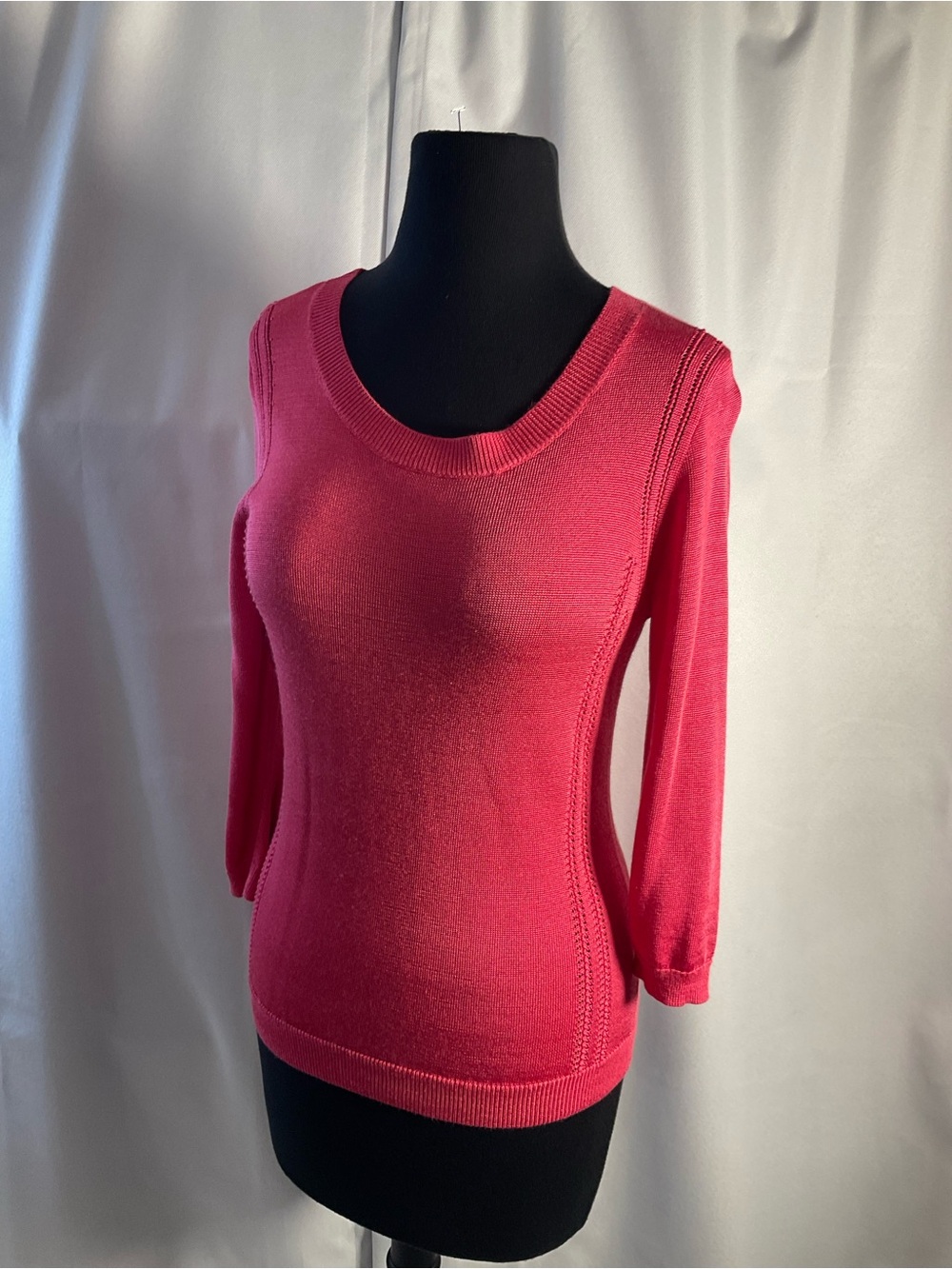 AnnTaylor Bright Pink Women's Scoop Neck Sweater